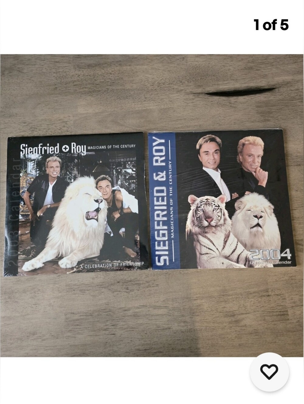 Vintage Siegfried And Roy COLLECTIBLE 2003/2004..  Calendars Memorabilia/ New